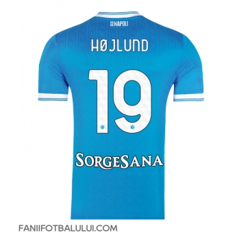 SSC Napoli Rasmus Hojlund #19 Tricou Fotbal Replică 2025-26 Barbati Acasa